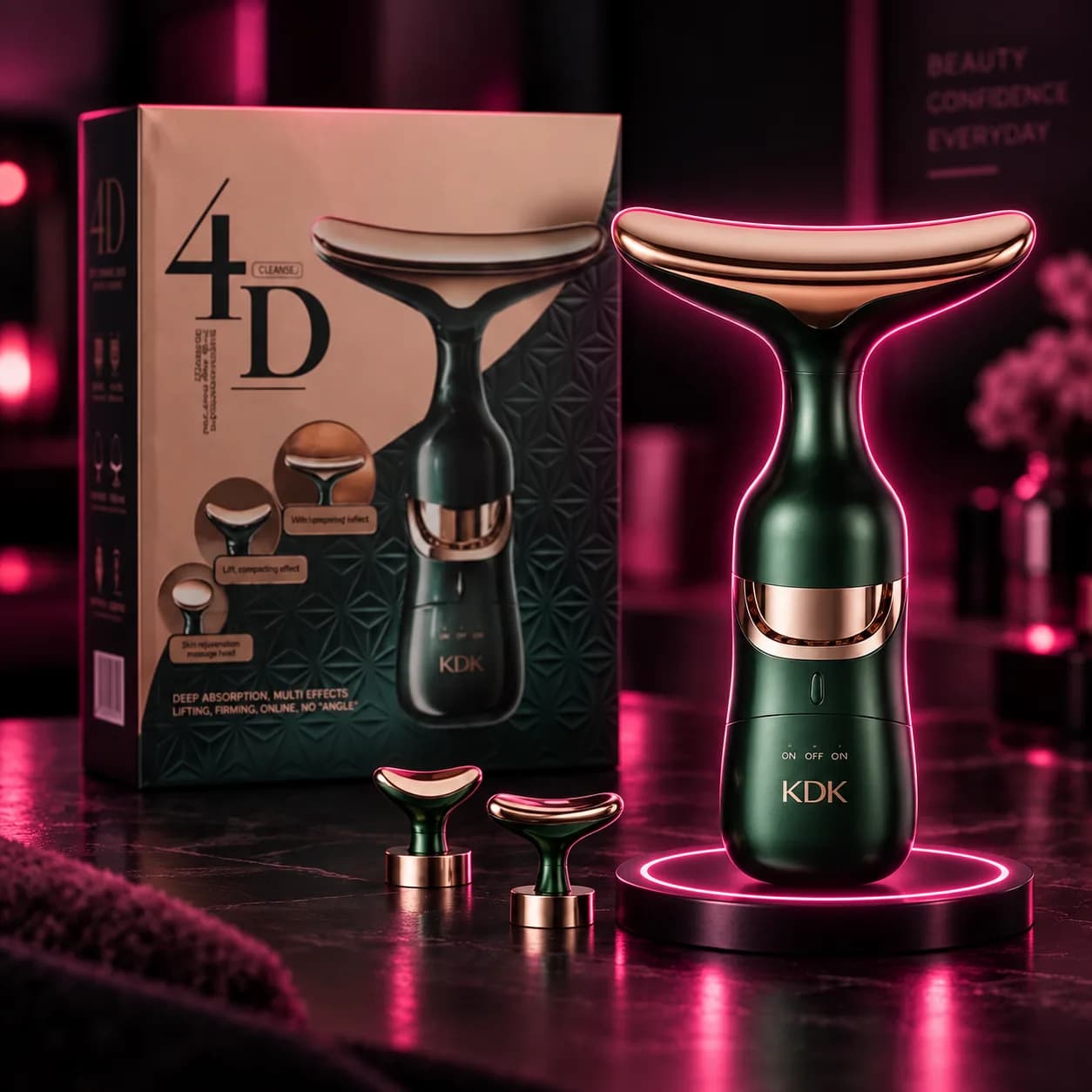 جهاز مساج وشد الوجه والرقبة 4D KDK ✨💆‍♀️