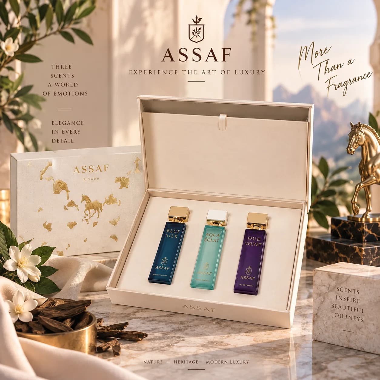 باكج عطور ASSAF – Gold Desert Collection ✨