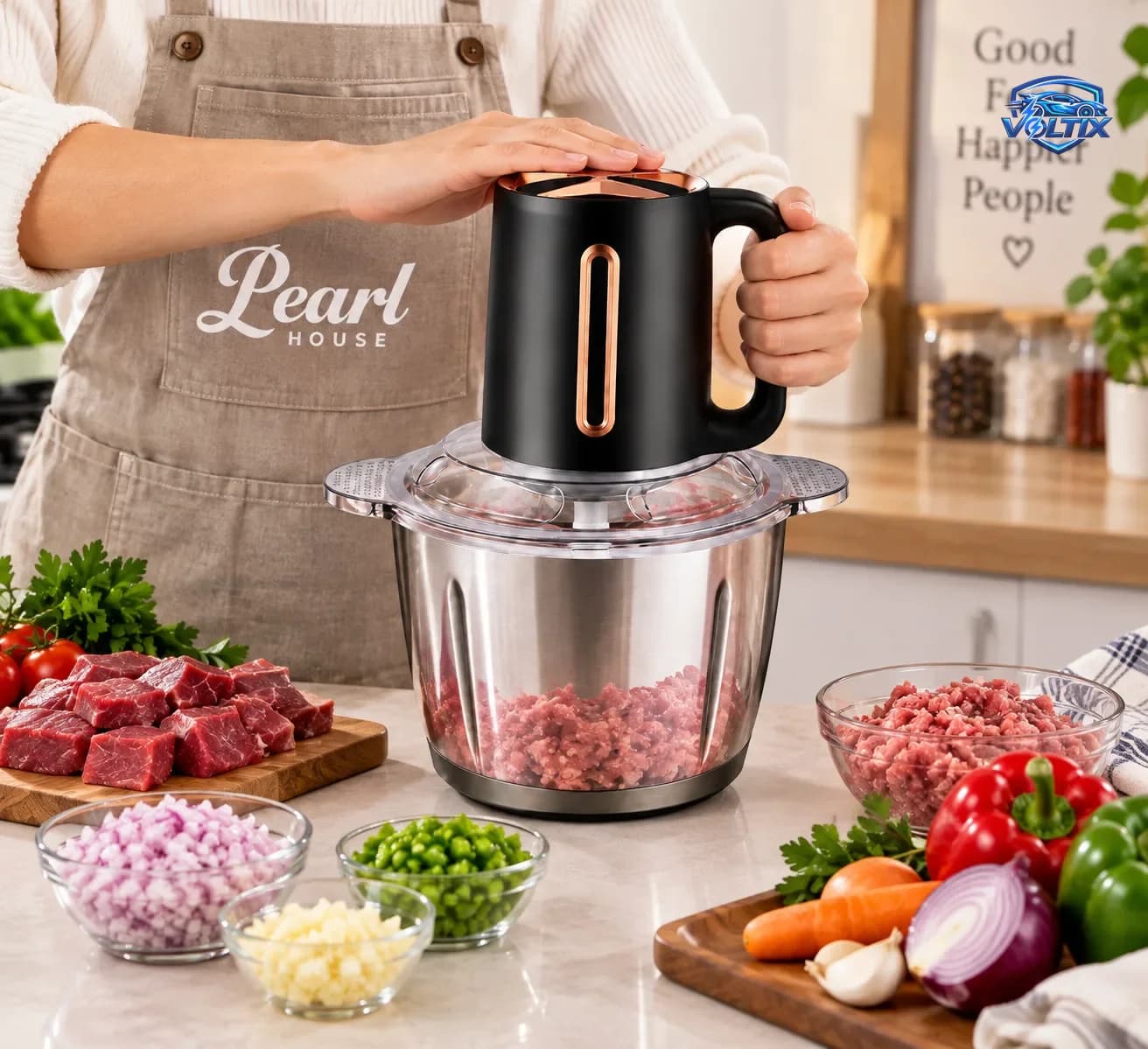 مفرمة كهربائية قوية وعملية 🥩🥕 2