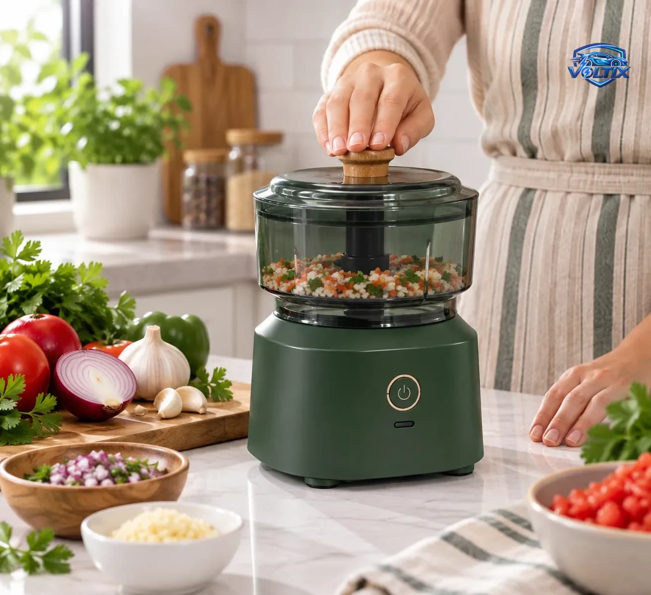 فرّامة كهربائية متعددة الاستخدامات 🥕🧅✨ 2