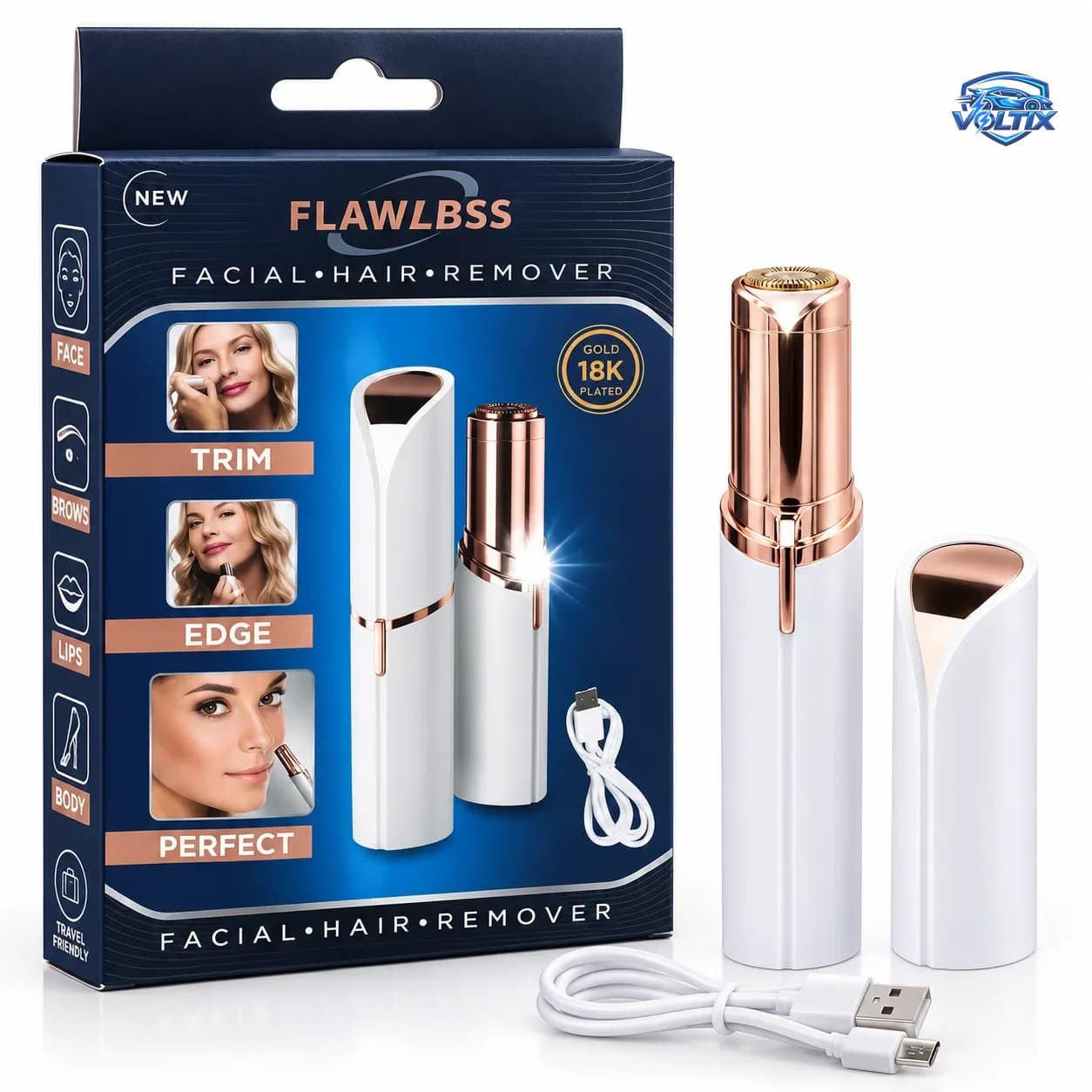 جهاز إزالة شعر الوجه للسيدات – Facial Hair Remover ✨💗 2