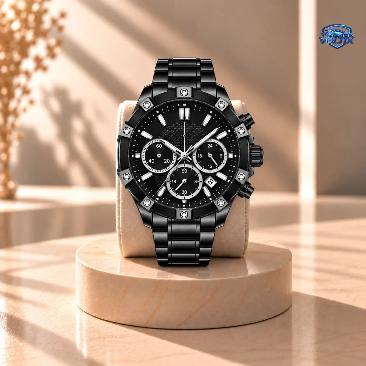 ⌚ ساعة رجالية فاخرة – تصميم رياضي ثقيل