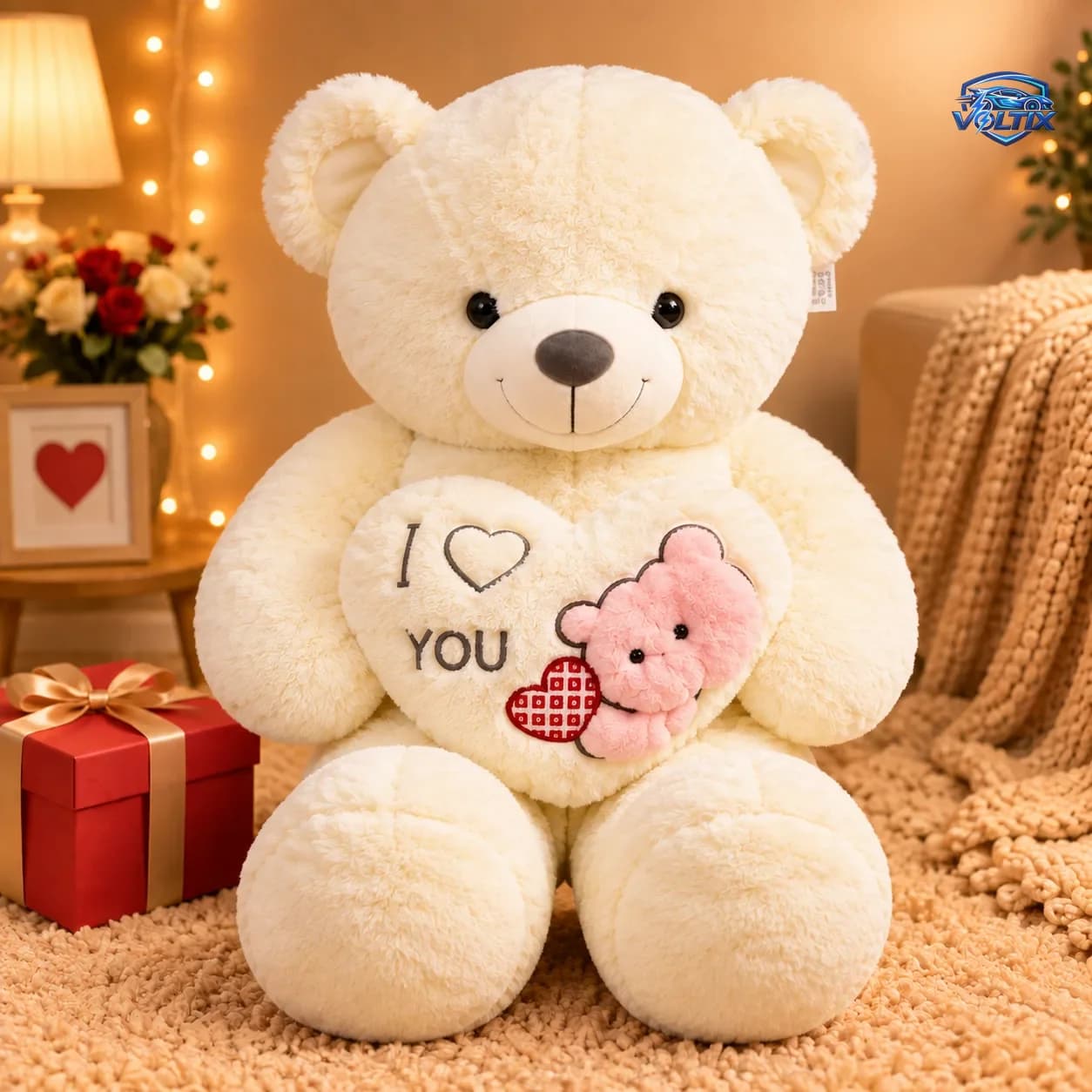 🧸❤️ دبدوب الحب – 95 سم | متوفر بثلاثة ألوان