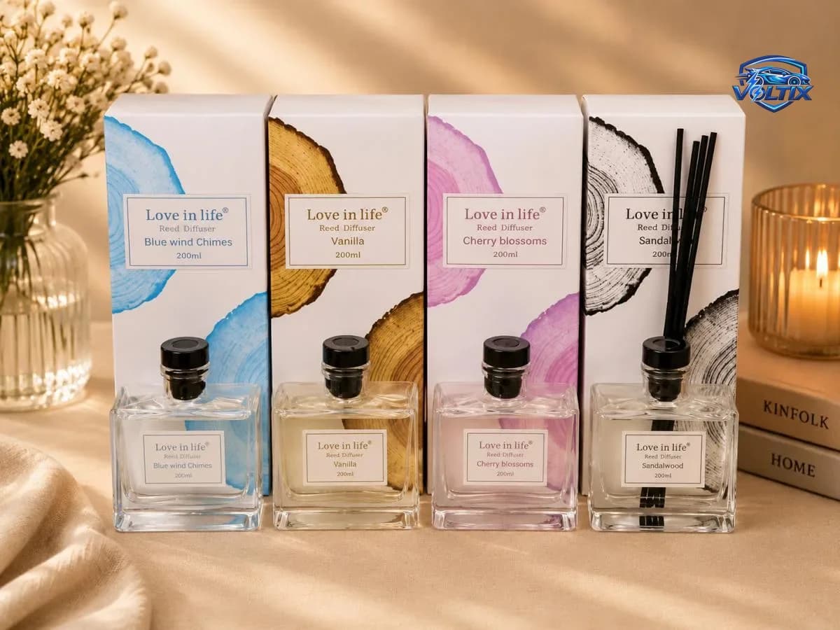 🌿✨ معطر منزلي بالعِيدان – Reed Diffuser