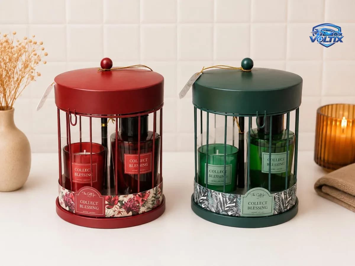 🕯️🌿 طقم شمع معطر منزلي فاخر